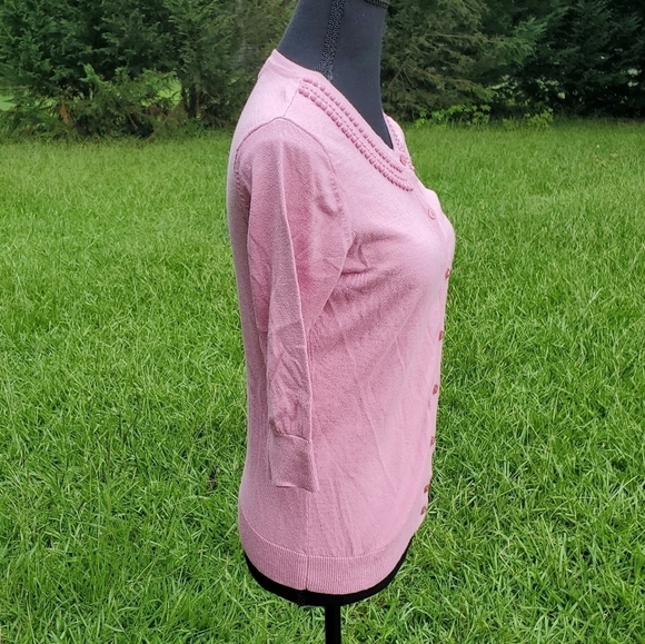 Pink Merona Cardigan Sweater M EUC - Picture 3 of 5